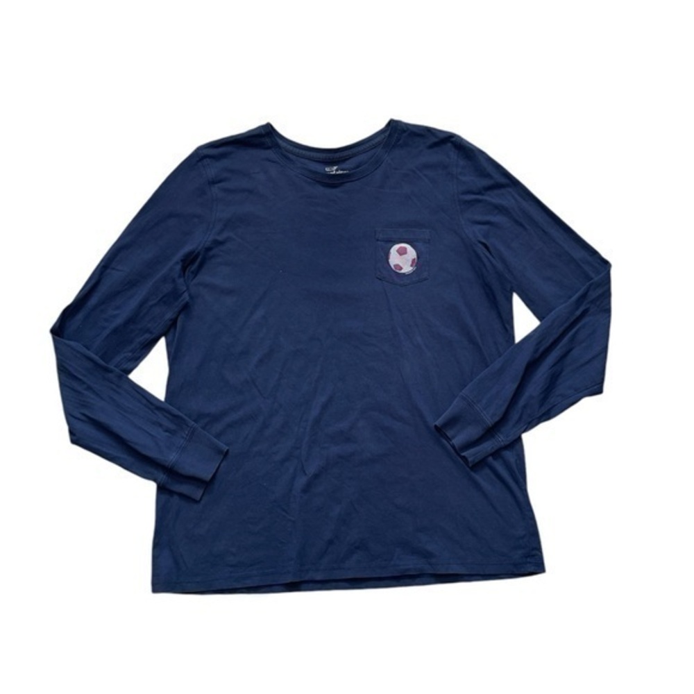 Vineyard Vines Navy Long Sleeve Soccer Tee